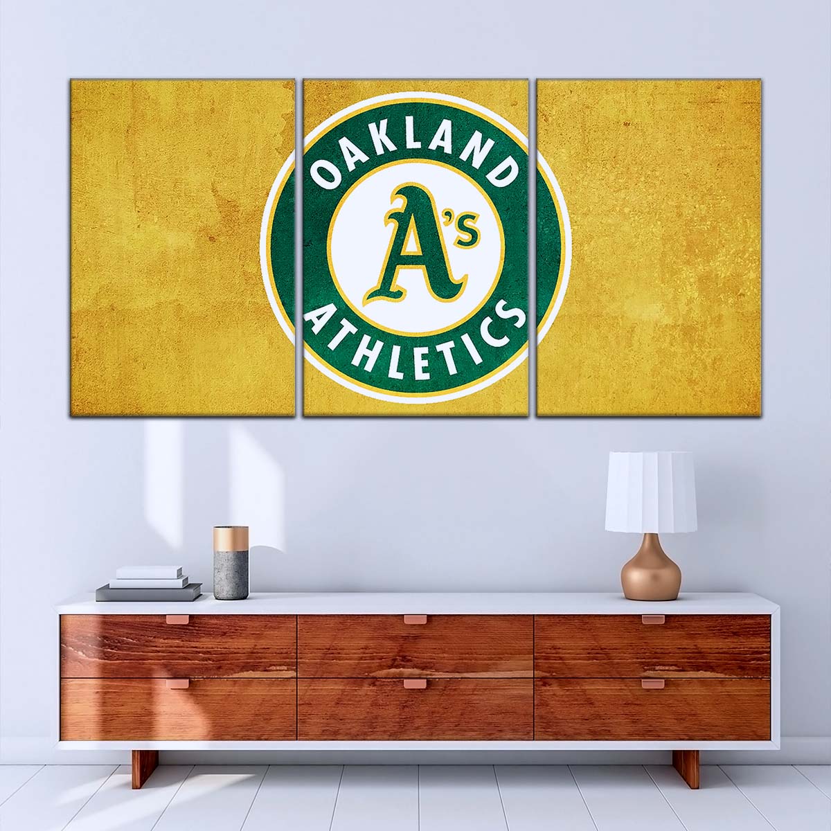 Baseball Canvas Wall Art - BB5042 - Oakland Athletics Sports