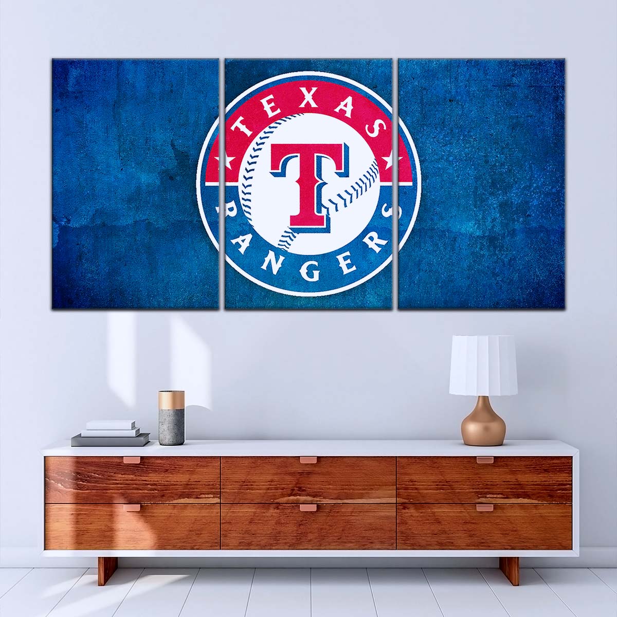 Baseball Canvas Wall Art - BB5043 - Texas Rangers Sports