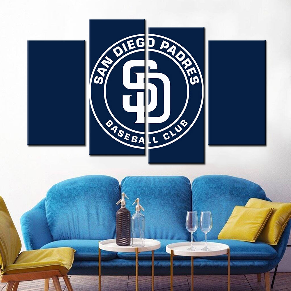 Baseball Wall Art - BB5032 - San Diego Padres - Baseball Poster - Baseball Canvas