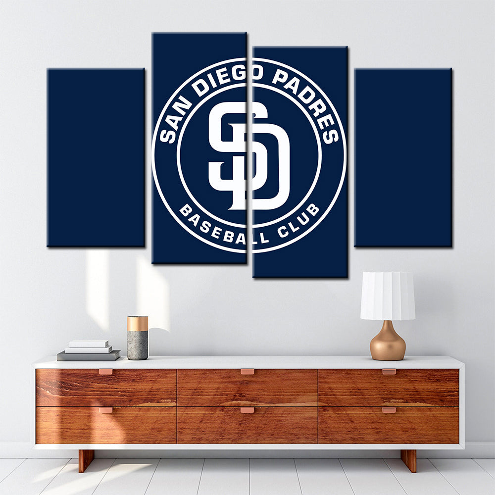 Baseball Wall Art - BB5032 - San Diego Padres - Baseball Poster - Baseball Canvas