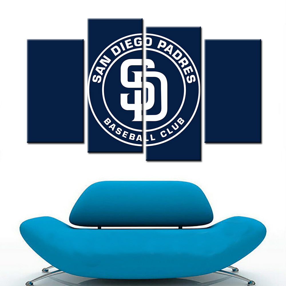 Baseball Wall Art - BB5032 - San Diego Padres - Baseball Poster - Baseball Canvas