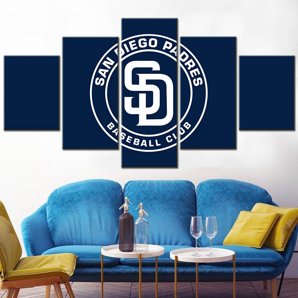 Baseball Wall Art - BB5032 - San Diego Padres - Baseball Poster - Baseball Canvas