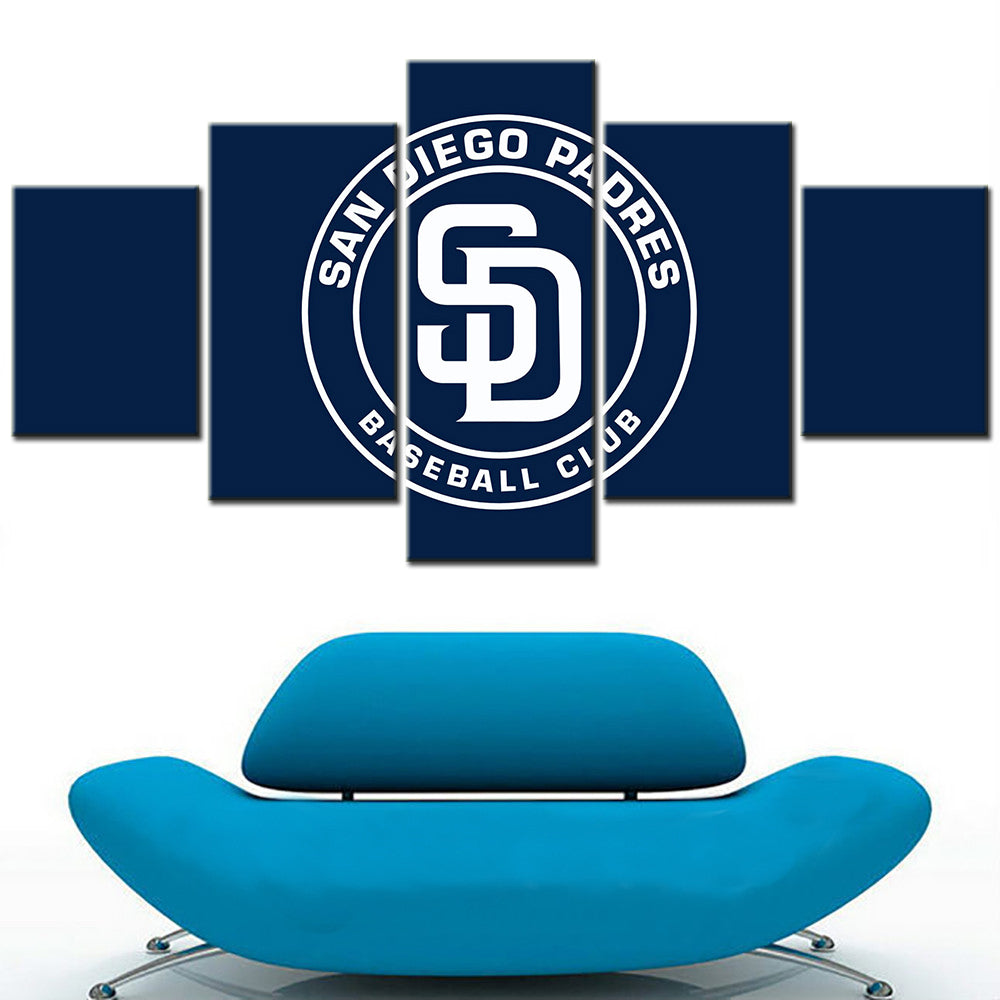 Baseball Wall Art - BB5032 - San Diego Padres - Baseball Poster - Baseball Canvas