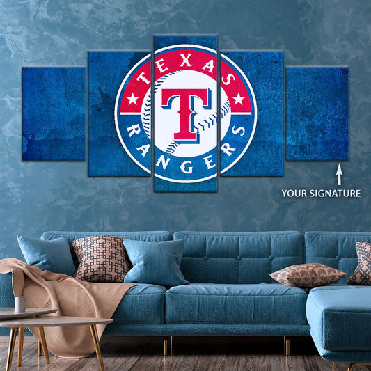 Baseball Canvas Wall Art - BB5043 - Texas Rangers Sports