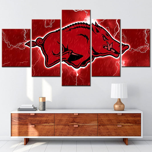 Basketball Canvas Wall Art - BK5001 - Arkansas Razorbacks Men's Basketball - Hogs