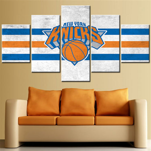 Basketball - 5 Pieces Wall Art - BK5018 - New York Knicks Team - Basketball Poster - Basketball Canvas