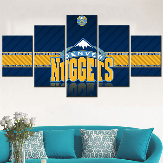 Basketball Wall Art - BK5029 - Denver Nuggets - Basketball Poster - Basketball Canvas