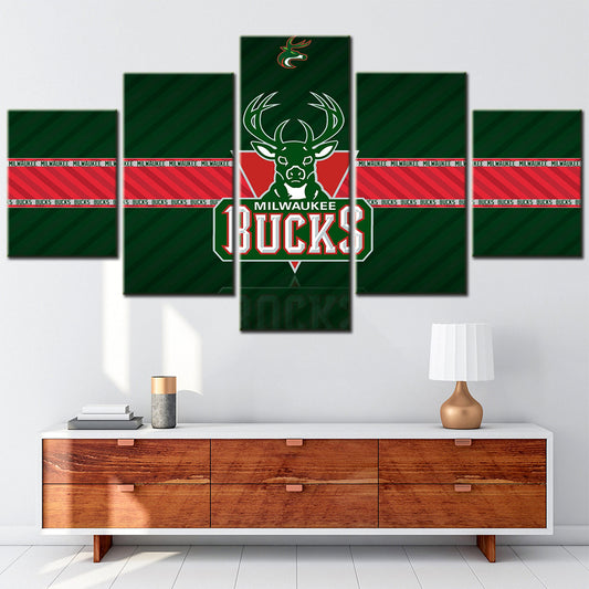 Basketball Wall Art - BK5034 - Milwaukee Bucks - Basketball Poster - Basketball Canvas