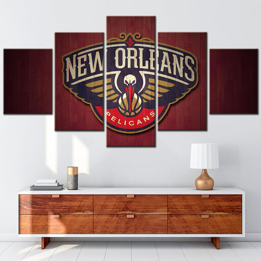 Basketball Wall Art - BK5036 - New Orleans Pelicans - Basketball Poster - Basketball Canvas