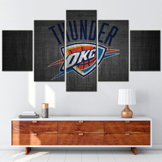 Basketball Wall Art - BK5038 - Oklahoma City Thunder - Basketball Poster - Basketball Canvas