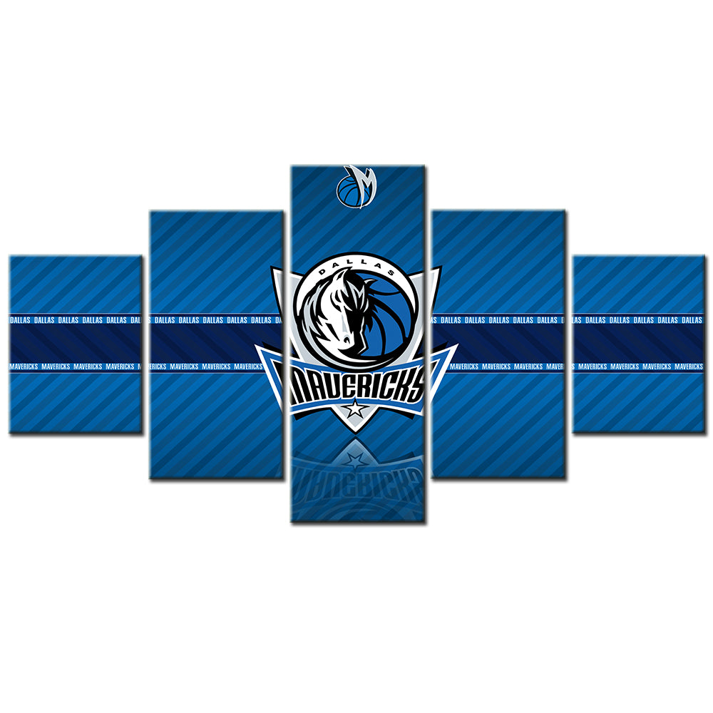 Basketball - 5 Pieces Wall Art - BK5011 - Dallas Mavericks - Basketball Poster - Basketball Canvas