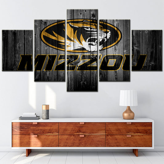 Basketball - 5 Pieces Wall Art - BK5014 - Missouri Tigers Men's Basketball - Basketball Poster - Basketball Canvas