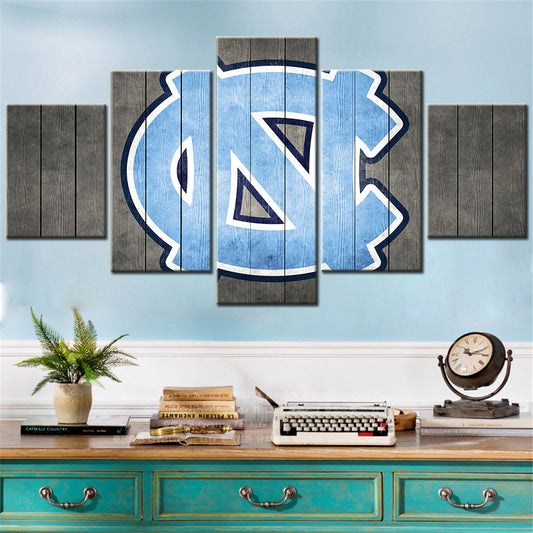 Basketball Canvas Wall Art - BK5015 - North Carolina Tar Heels Men's Basketball