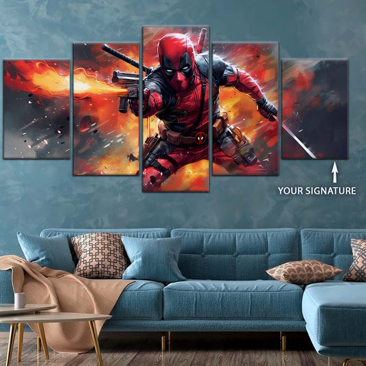 DC Wall Art - DCEU5032 - Deadpool - DC Extended Universe Poster - DC Extended Universe Canvas
