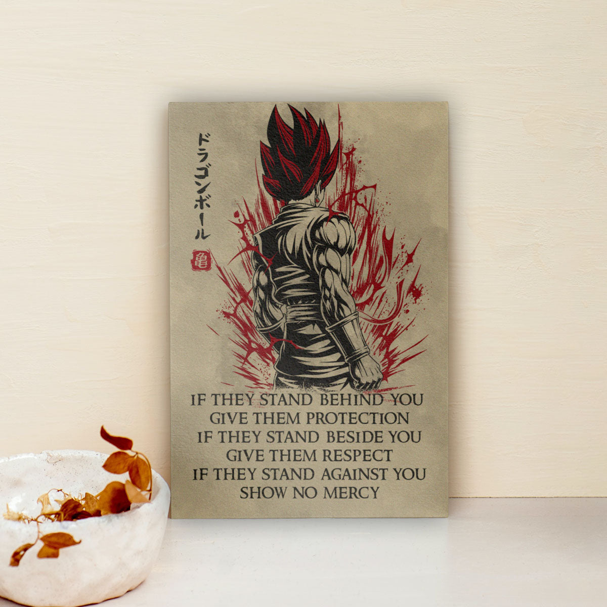 Dragon Ball Canvas Wall Art - DR029 - Super Saiyan God Vegito - Show No Mercy