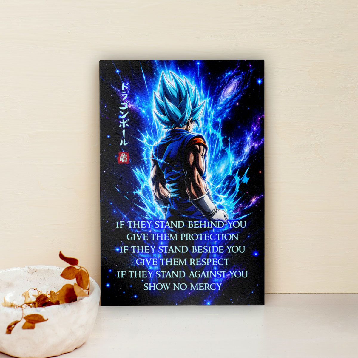 Dragon Ball Canvas Wall Art - DR099 - Super Saiyan Blue Vegito - Show No Mercy