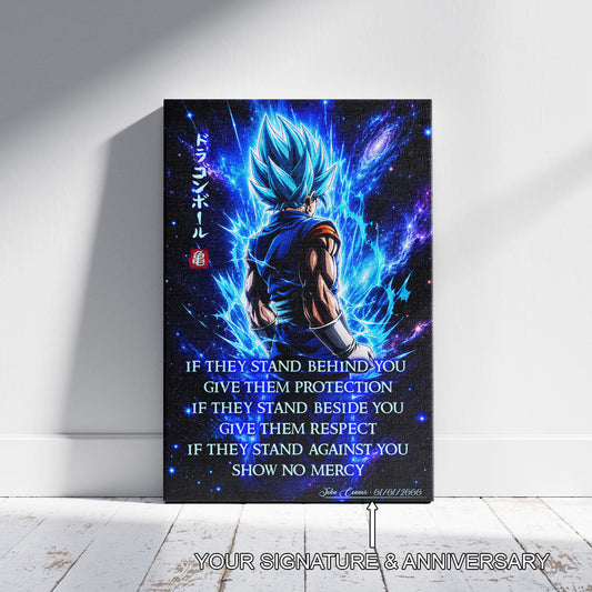 Dragon Ball Canvas Wall Art - DR099 - Super Saiyan Blue Vegito - Show No Mercy