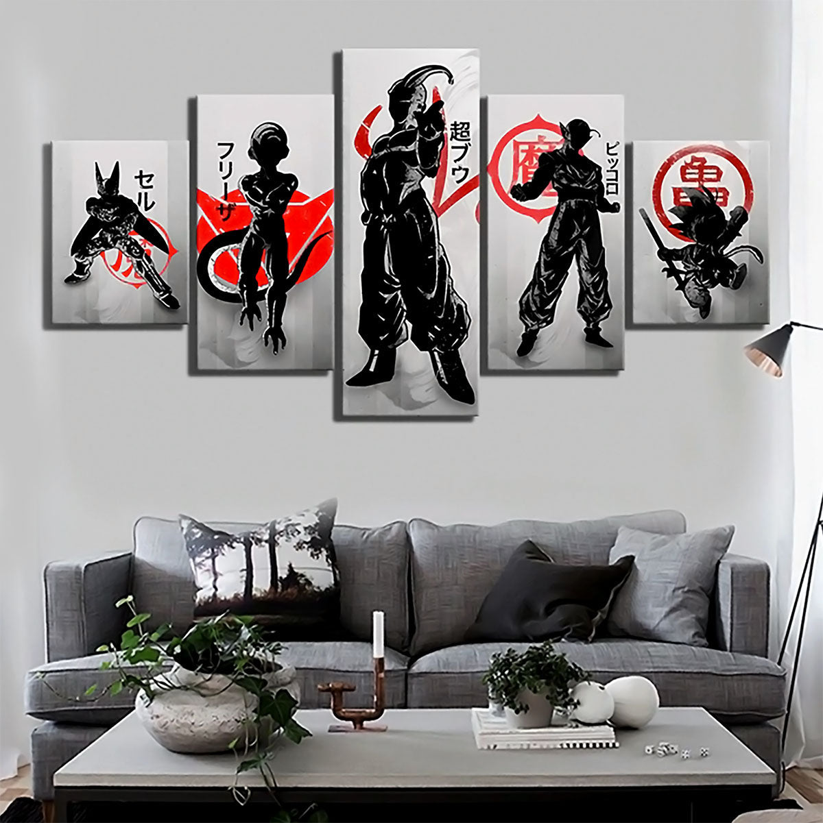 Dragon Ball Canvas Wall Art - DR5169 - Cell - Frieza - Majin Buu - Piccolo