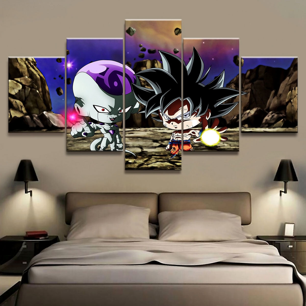Dragon Ball Super Canvas Wall Art - DR5181 - Ultra Instinct Goku - Frieza