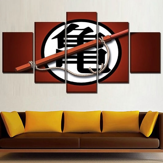 Dragon Ball - 5 Pieces Wall Art - Kame Sect - Printed Wall Pictures Home Decor - Dragon Ball Poster - Dragon Ball Canvas