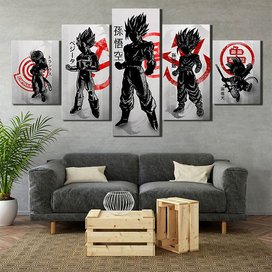 Dragon Ball Canvas Wall Art - DR5151 - Goku - Vegeta - Gohan - Trunks