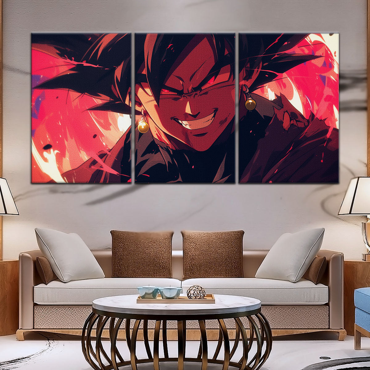 Dragon Ball Super Canvas Wall Art - DR5013 - Super Saiyan Black Goku