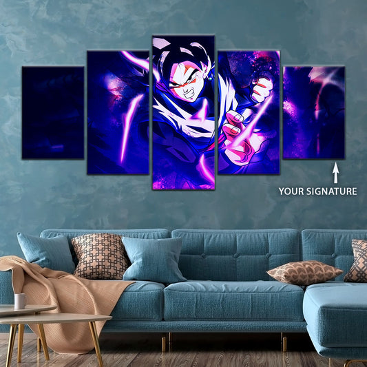 Dragon Ball Super Canvas Wall Art - DR5003 - Super Saiyan Goku Black