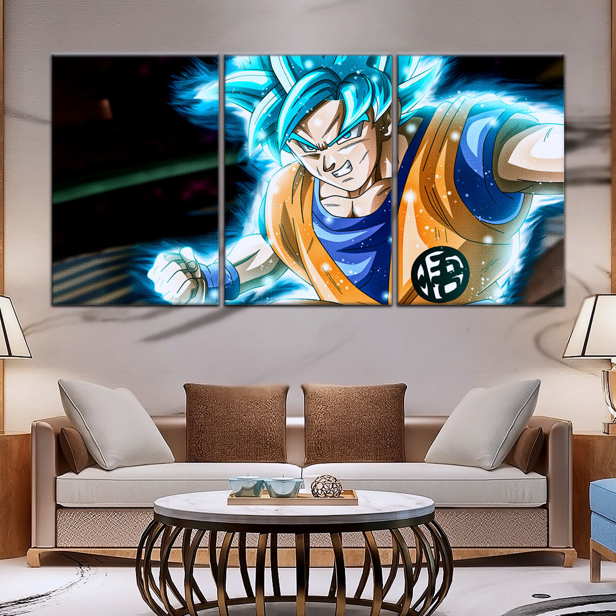Dragon Ball Super Canvas Wall Art - DR5050 - Super Saiyan Blue Goku