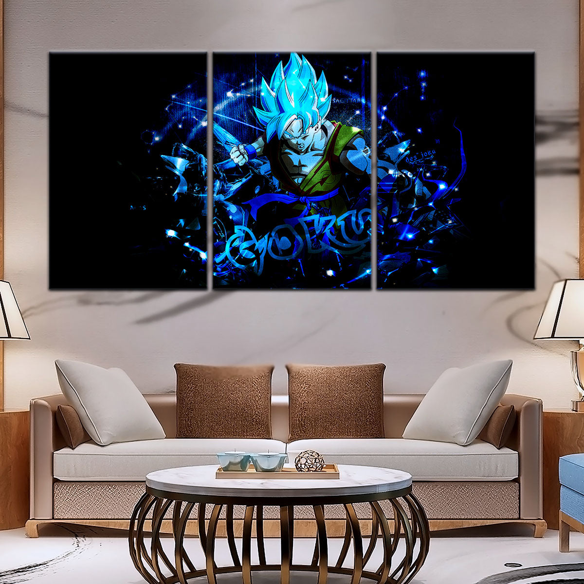 Dragon Ball Super Canvas Wall Art - DR5054 - Super Saiyan Blue Goku