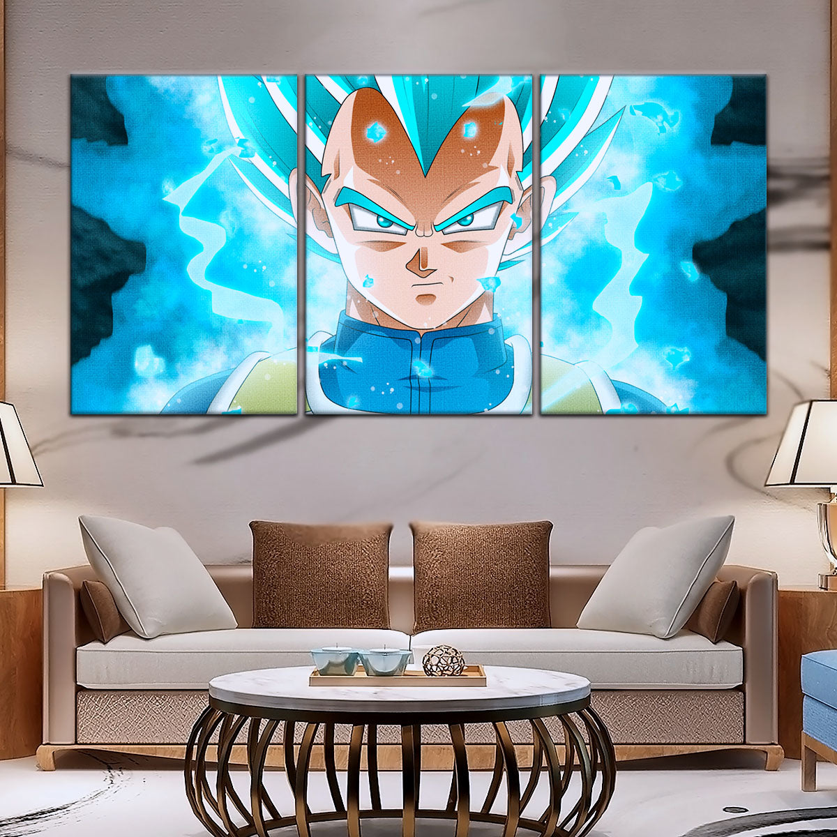 Dragon Ball Super Canvas Wall Art - DR5118 - Super Saiyan Blue Vegeta