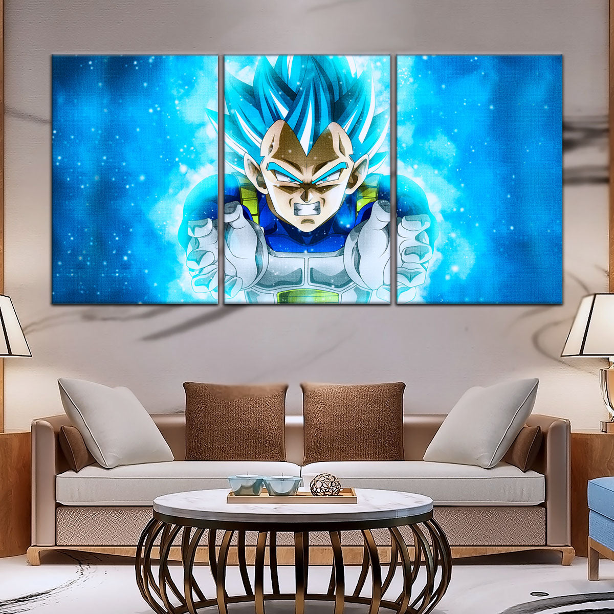 Dragon Ball Super Canvas Wall Art - DR5119 - Super Saiyan Blue Vegeta