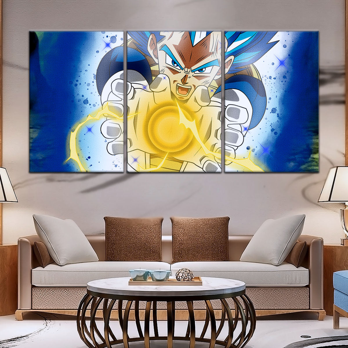 Dragon Ball Super Canvas Wall Art - DR5121 - Super Saiyan Blue Vegeta