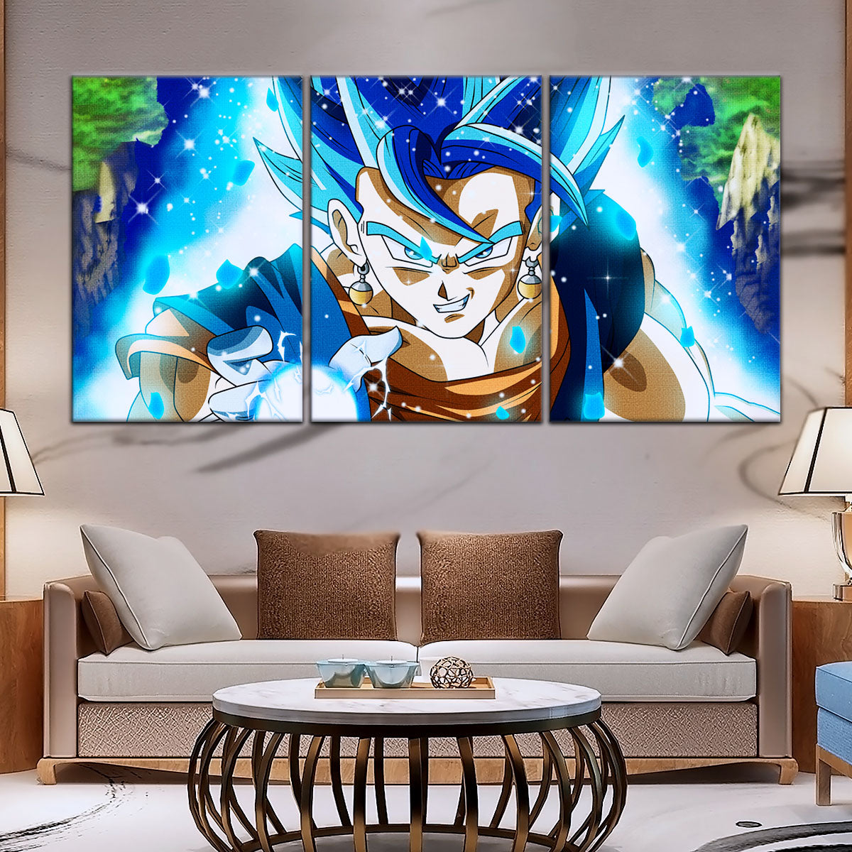 Dragon Ball Super Canvas Wall Art - DR5131 - Super Saiyan Blue Vegito