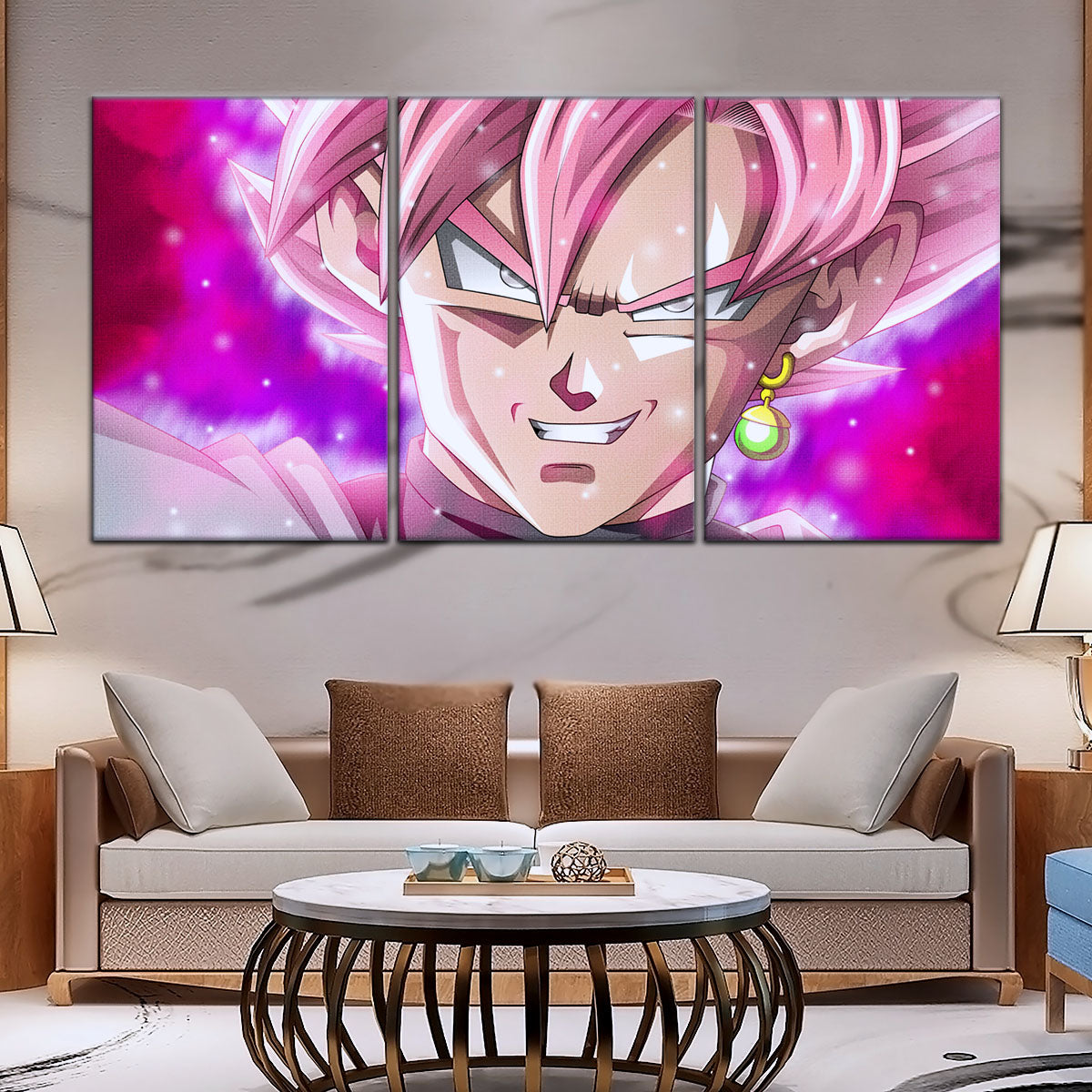 Dragon Ball Super Canvas Wall Art - DR5005 - Super Saiyan Rose Black Goku