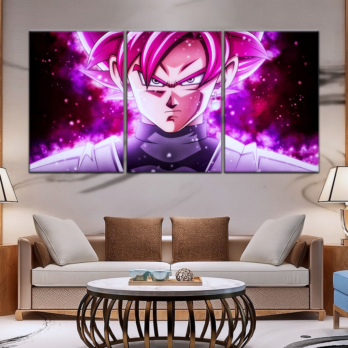 Dragon Ball Super Canvas Wall Art - DR5011 - Super Saiyan Rose Black Goku