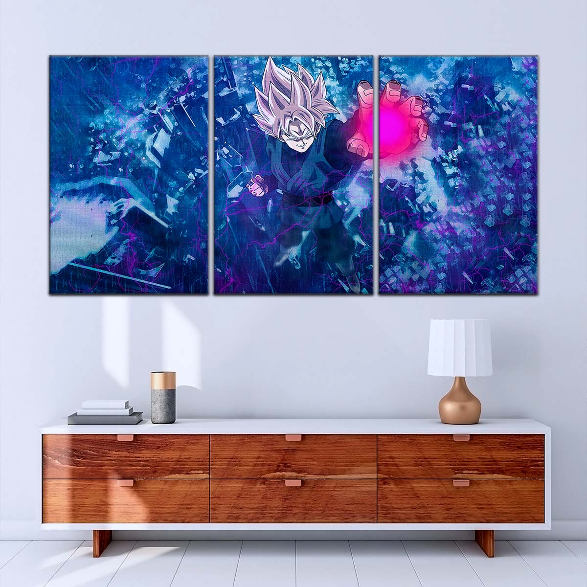 Dragon Ball Wall Art - DR5014 - Black Goku - Super Saiyan Rose - This World Is Mine - Dragon Ball Super - Dragon Ball Poster - Dragon Ball Canvas