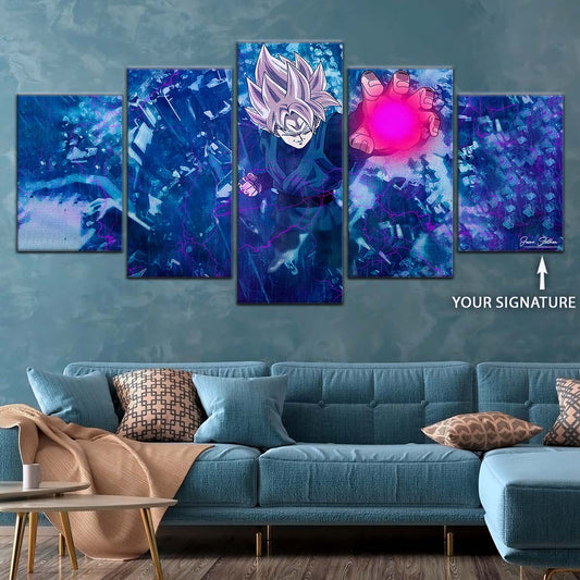 Dragon Ball Wall Art - DR5014 - Black Goku - Super Saiyan Rose - This World Is Mine - Dragon Ball Super - Dragon Ball Poster - Dragon Ball Canvas