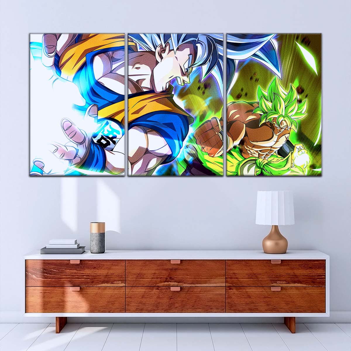 Dragon Ball Wall Art - DR5024 - Broly vs Goku - Dragon Ball Super - Dragon Ball Poster - Dragon Ball Canvas