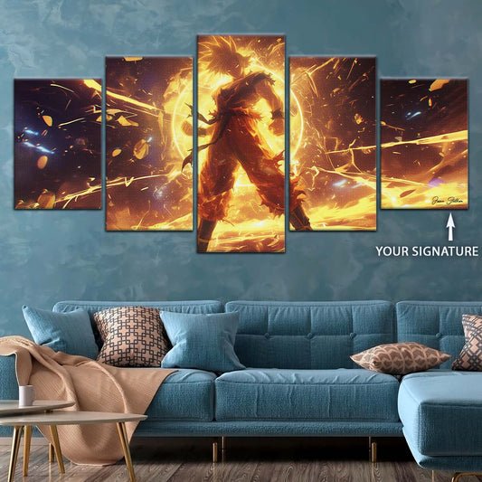 Dragon Ball Wall Art - DR5042 - Goku - Super Saiyan - Dragon Ball Z - Dragon Ball Poster - Dragon Ball Canvas