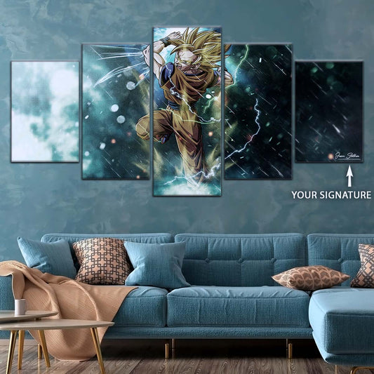 Dragon Ball Wall Art - DR5044 - Goku - Super Saiyan 2 - Dragon Ball Z - Dragon Ball Poster - Dragon Ball Canvas
