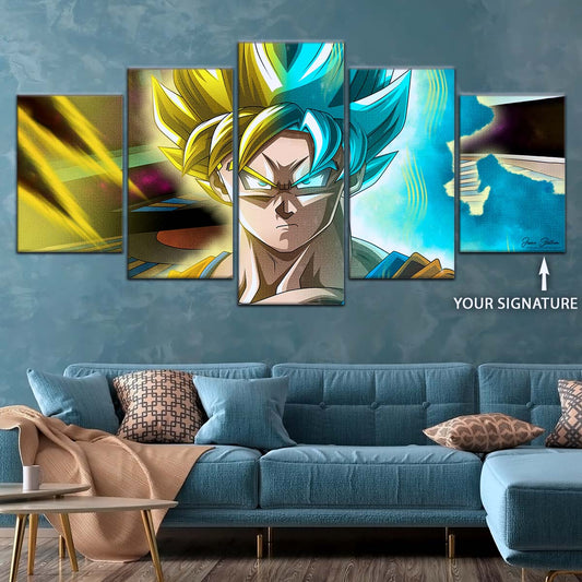 Dragon Ball Wall Art - DR5049 - Goku - Super Saiyan Blue - Dragon Ball Super - Dragon Ball Poster - Dragon Ball Canvas