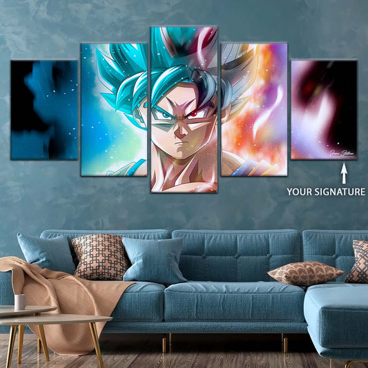Dragon Ball Wall Art - DR5063 - Goku & Vegeta - Super Saiyan Blue - Dragon Ball Super - Dragon Ball Poster - Dragon Ball Canvas