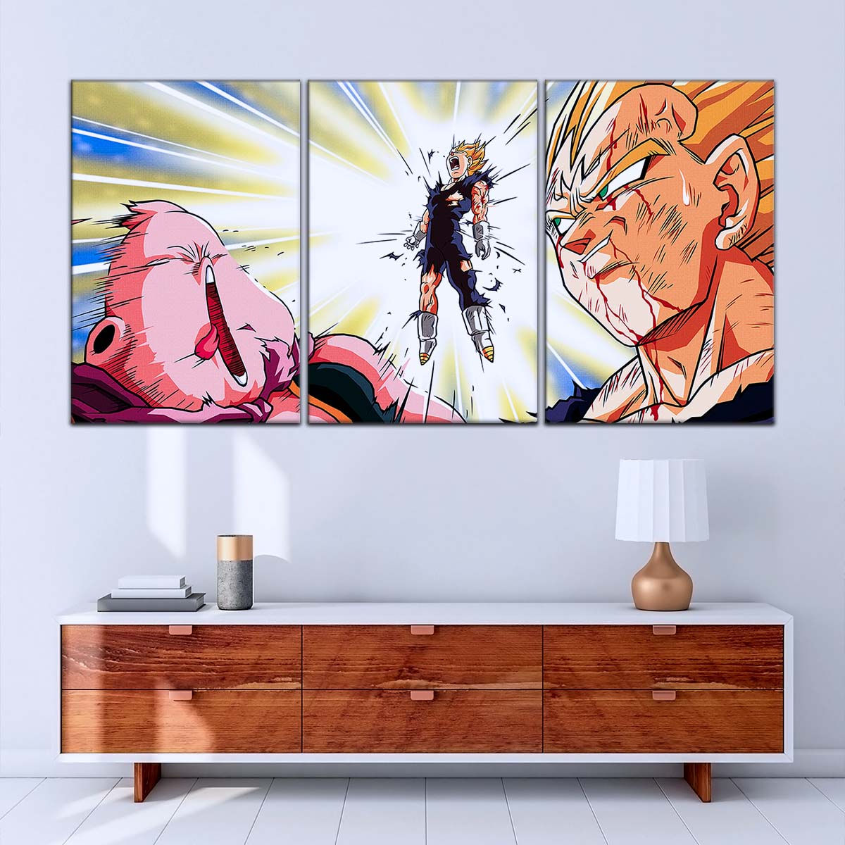 Dragon Ball Wall Art - DR5127 - Vegeta vs Majin Buu - Dragon Ball Z - Dragon Ball Poster - Dragon Ball Canvas