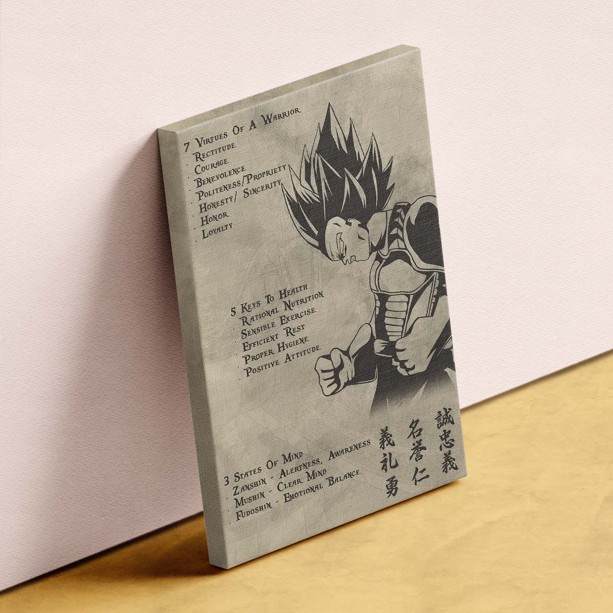 Dragon Ball Wall Art - Dragon Ball Poster - Dragon Ball Canvas - 7 5 3 CODE - Vegeta - DR043 - Vertical Poster - Vertical Canvas
