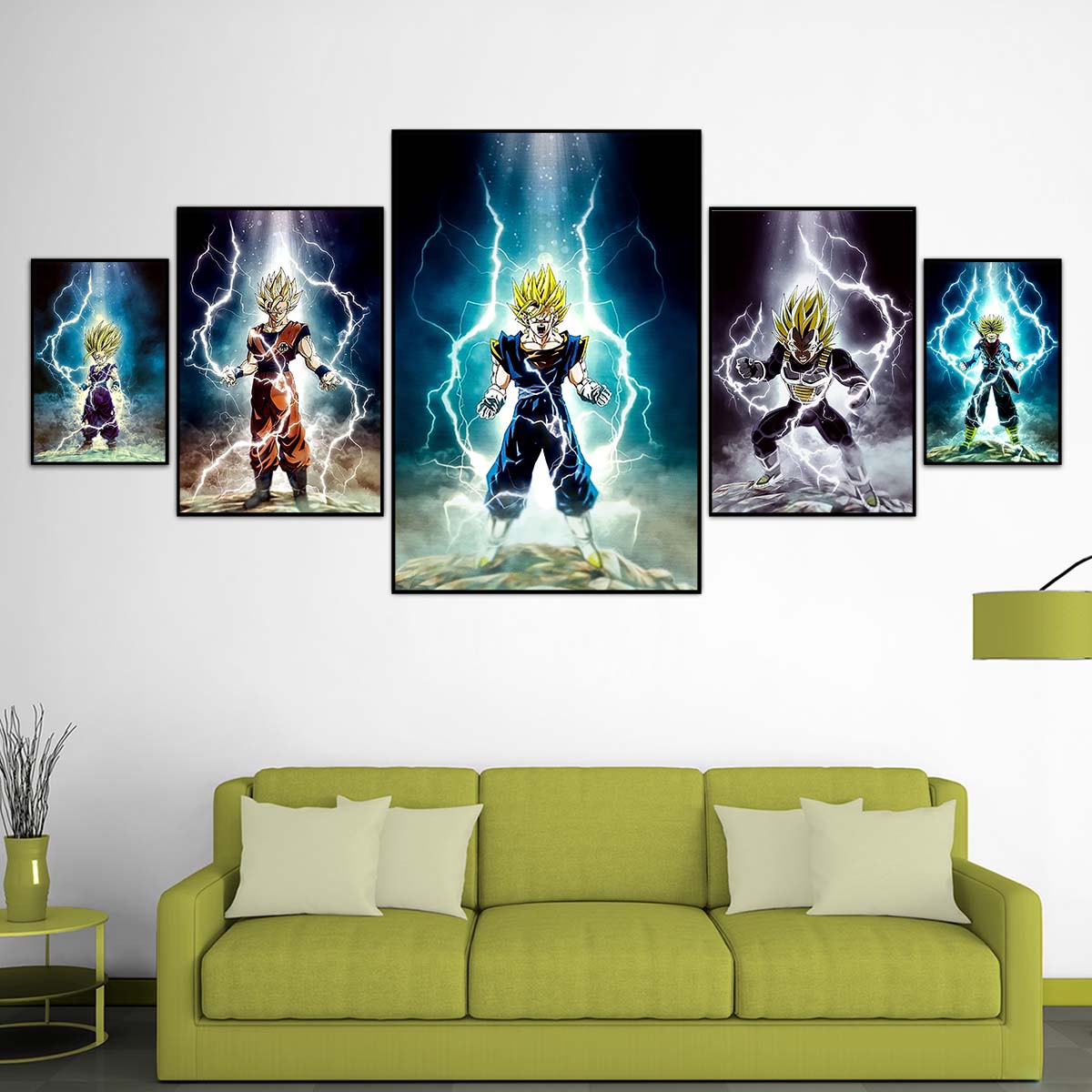 Dragon Ball Wall Art - Dragon Ball Poster - Dragon Ball Canvas - Goku - Vegeta - Vegeto - Gohan - Trunks - Vertical Poster - Vertical Canvas