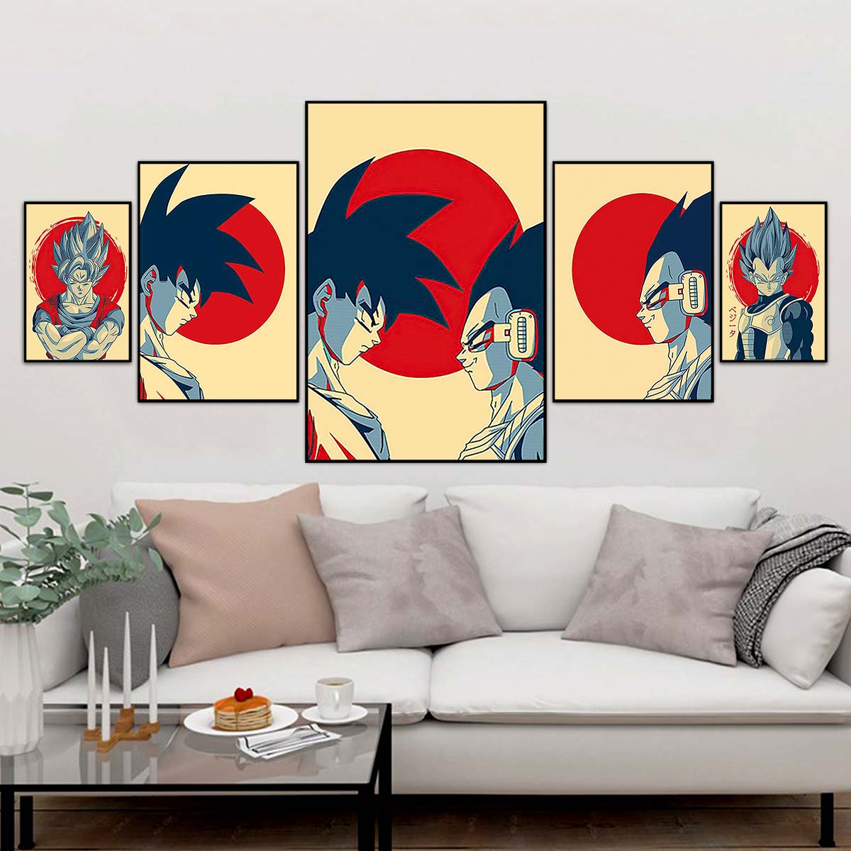 Dragon Ball Wall Art - Dragon Ball Poster - Dragon Ball Canvas - Goku - Vegeta - Vertical Poster - Vertical Canvas