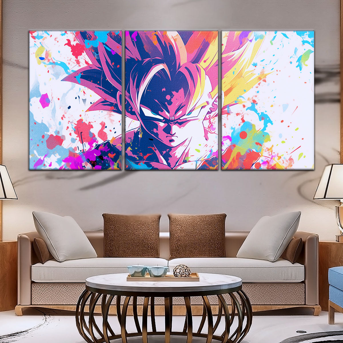 Dragon Ball Canvas Wall Art - DR5038 - Super Saiyan Goku