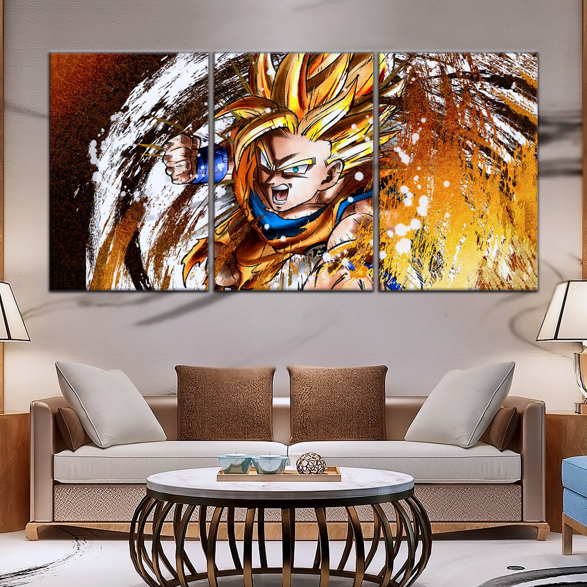 Dragon Ball Canvas Wall Art - DR5039 - Super Saiyan Goku