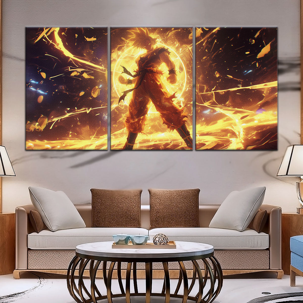 Dragon Ball Canvas Wall Art - DR5042 - Super Saiyan Goku