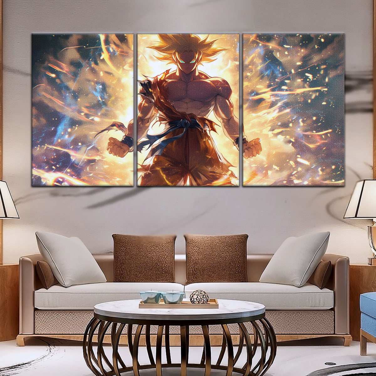Dragon Ball Canvas Wall Art - DR5082 - Super Saiyan Goku